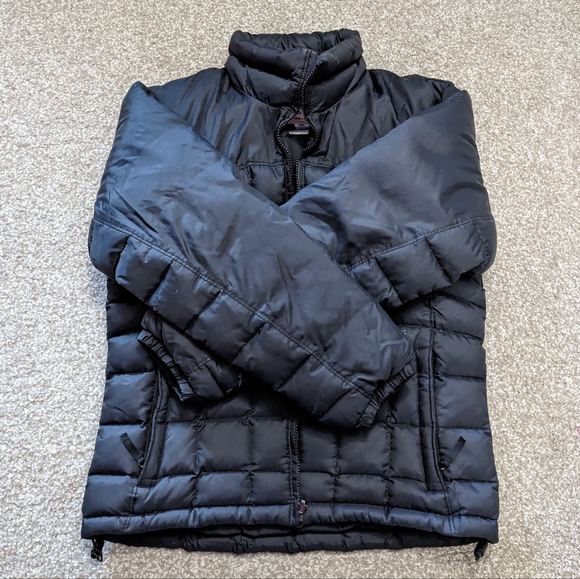 Columbia duck down short quilted puffer jacket black - Picture 14 of 16